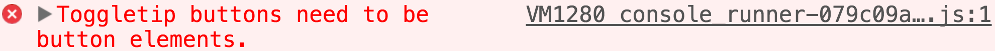 The error message screenshot form developer tools